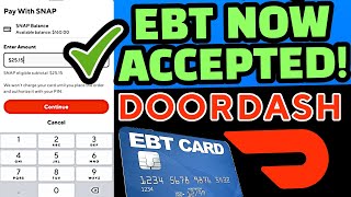 PEBT 2023 : HOW TO ADD EBT TO DOORDASH ? PAY WITH EBT ON DOORDASH ? USE EBT ON DOORDASH ?