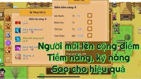 Làng hải tặc - Cách cộng điểm tiềm năng , kỹ năng cho từng phái 