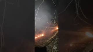 Тушение лесного пожара на горе Пикет