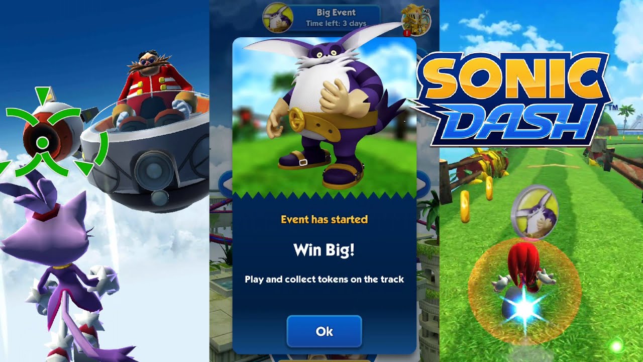 Unlock Big The Cat || Sonic Dash || Speed Up Play for Best Experience