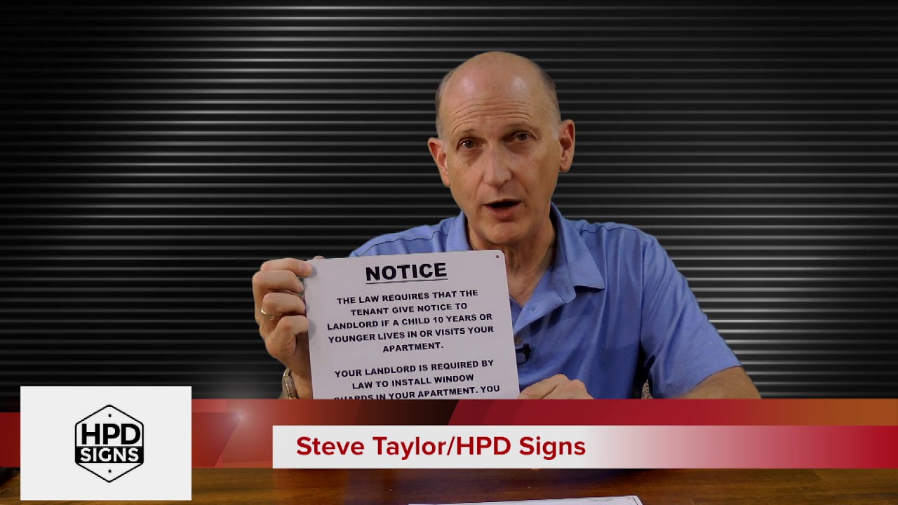Window Guards Notice NYC ( sign ) YouTube