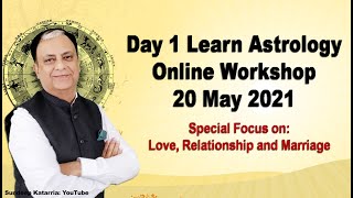 Day 1 Learn Astrology Online Workshop Love, Relationship 20 May 2021