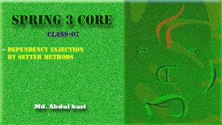 Spring Framework Class Lecture(Dependency Injection)- Class 07