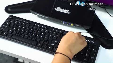 A dual-screen kvm switcher praised by designers, software engineers, and game players