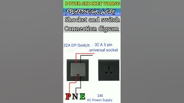 32 Ampere Switch Shocket connection digram .