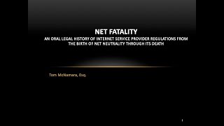 Net Fatality: An Oral Legal History of Internet Service Provider Regulations