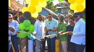 Official opening of the Rehabilitated Gravel Lane in Montego Bay, Jamaica