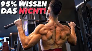 TOP 3 Muskelaufbau FEHLER im Rücken Training (95% MACHEN SIE)