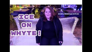 Beautiful ice sculpting festival! Ice on Whyte! | Canadian winter! ( freezing but beautiful!)