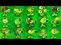 All GREEN PEA Plants LEVEL 1000 Power-Up! vs Big Wave Beach Final Boss in Plants vs Zombies 2