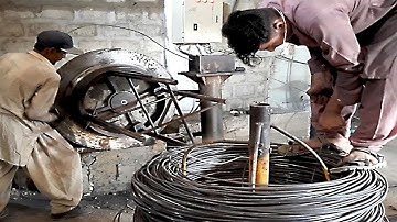 Converting Iron Rods Into Steel Wire Rod | Wire Drawing Process