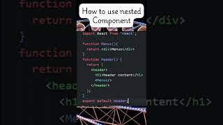 How to use the nested component in react #growwithjitubhaiya