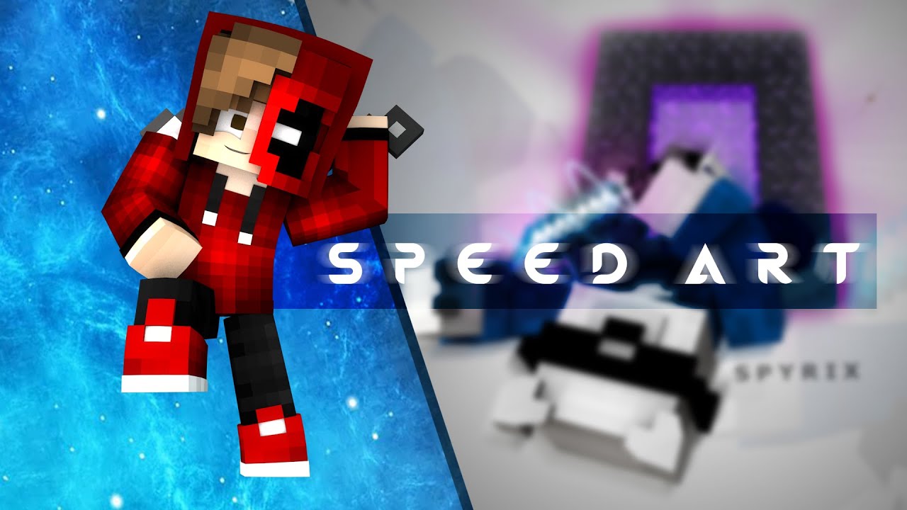 Speed Art WallRender Minecraft | SpyriX [ Hago Diseños Gratis :v ]