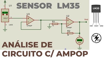 Sensor LM35 com Ampop - Simulação e Análise
