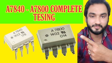 How to test A7840 | how to test a7847 optocoupler | vfd repairing lab