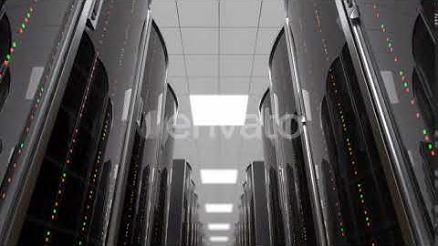 Moving Between Server Racks in Datacenter  - After Effects Templates Project Files [Video Hive]