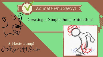 2D Animation - Grease Pencil Blender 2.8 Tutorial - Animate A Simple Jump - Animate with Savvy!
