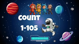 Counting to 105 🌈🔢 | Fun Counting Video for Kids | Learn Numbers by JollyJube 🧸