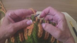 How to Knit Two Color Circular Brioche