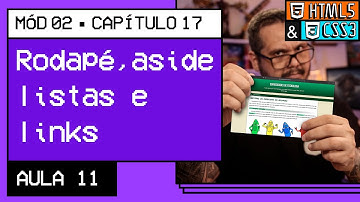 Rodapé, conteúdo periférico e links - @Curso em Vídeo HTML5 e CSS3