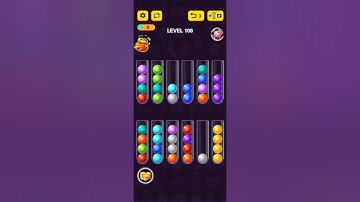 Ball Sort Puzzle 2021 level 108  gameplay walkthrough