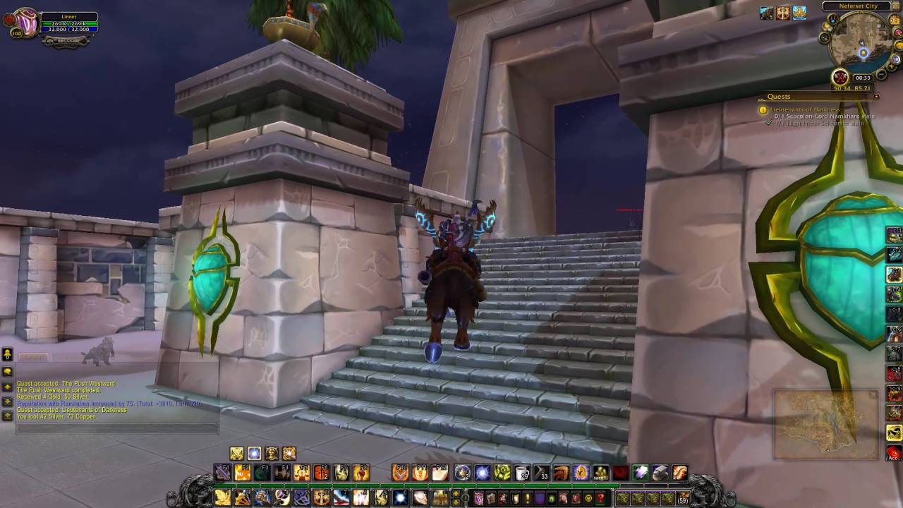 Lieutenants Of Darkness Quest ID 28480 Playthrough Uldum - YouTube