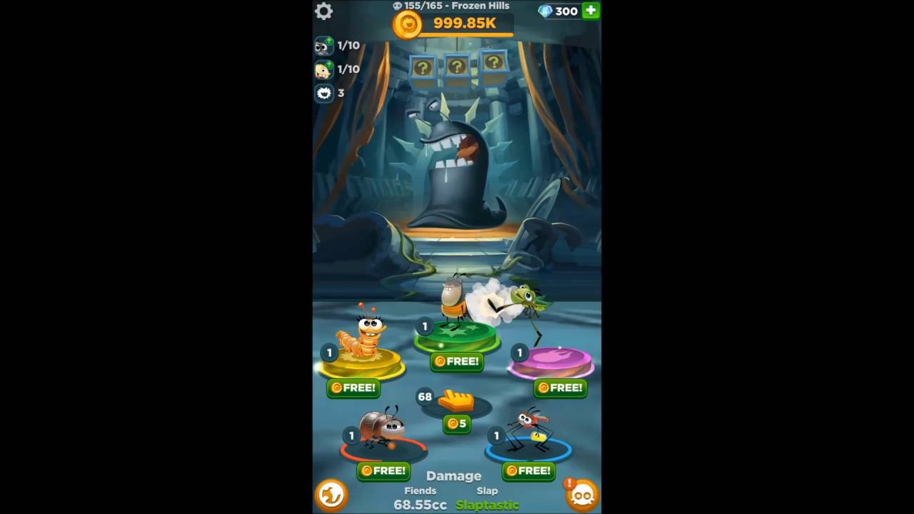 Best Fiends Forever level 7 Frozen Hills gameplay