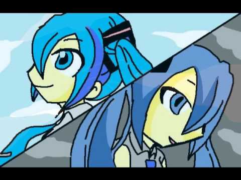 モノクロ∞ブルースカイ　初音ミク