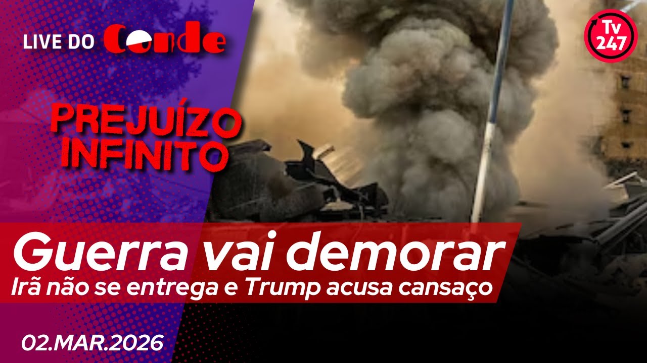 Live do Conde | Guerra vai demorar: Irã resiste e Trump acusa cansaço