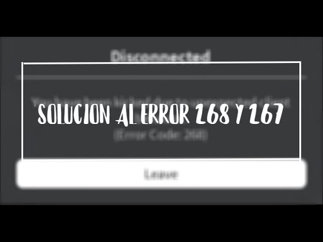 Cómo corregir el código de error 267 de Roblox