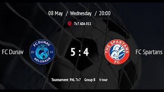 : GOALS, 7x7, Dunav : Spartans