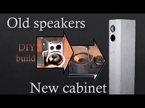 How to use old speakers in DIY project | Building 6th order bandpass tower speakers