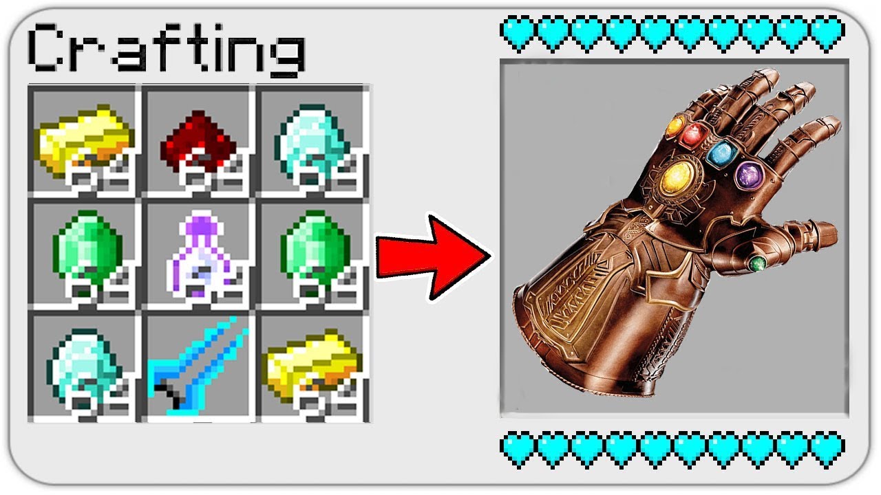 Infinite craft how to make human. Infinity Gauntlet Minecraft. Minecraft Infinity Gauntlet Stones PNG.