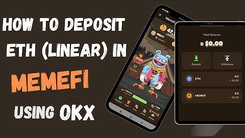 How to deposit ETH(Linear) from OKX to Memefi wallet.