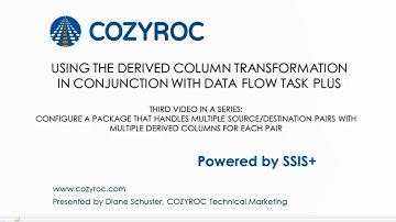 Using the derived column transformation in conjunction with Data flow task plus. COZYROC SSIS+ suite