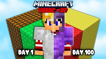 100 Days, but CHUNK CHANGES in Minecraft HARDCORE