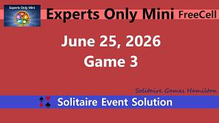 Experts Only Mini Game #3 | June 25, 2026 Event | FreeCell screenshot 5