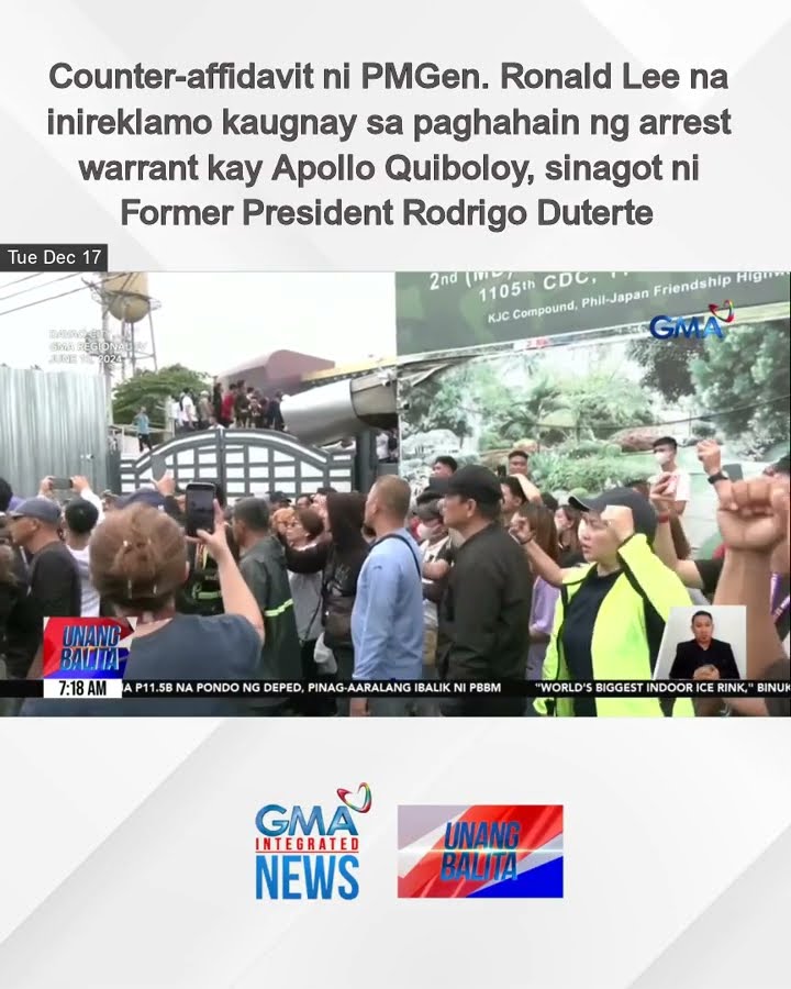 Counter-affidavit ni PMGen. Ronald Lee na inireklamo kaugnay sa paghahain ng... | Unang Balita