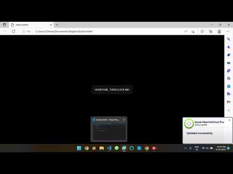 Colored Hover Button in HTML CSS with source code