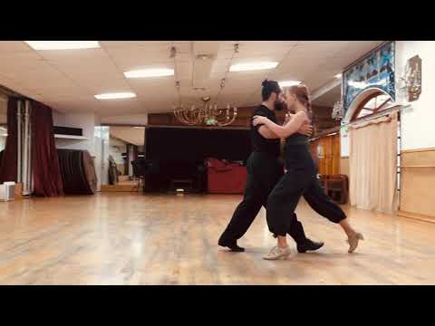 Tango 102S: Turning The Salida Basica and Double Time Cross - Class Demo