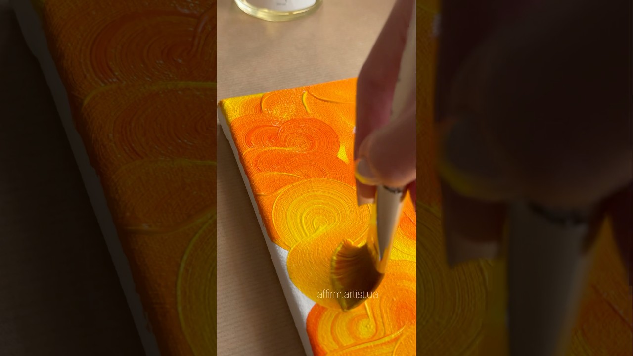 EASY DRAWING IDEA 🎨 ORANGE + YELLOW 🧡💛