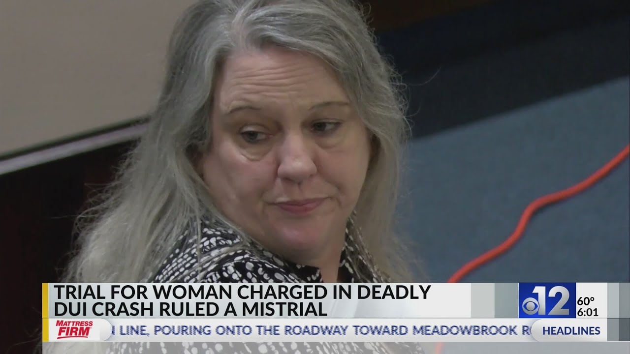 Mistrial declared for woman charged in fatal DUI crash - YouTube