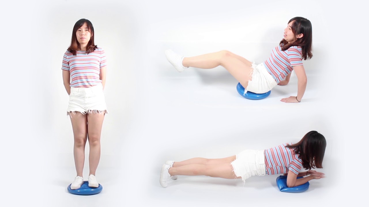 GPCT1494 - Inflatable Stability Cushion Balance Disc Wobble w/ Air Pump