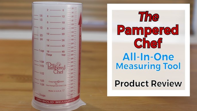 Pampered Chef Measure All Measuring Cup 2 Cups for Wet Dry Liquid Solid  1997, the Pampered Chef Wet Dry Sliding Measuring 2 Cup 