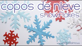Cómo hacer copos de nieve de papel (MUY FÁCIL)
