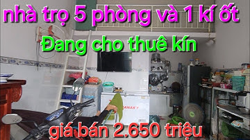 Bán nhà trọ có 5 phòng và 1 kí ốt đang cho thuê kín, khu công nghiệp Vsip 2 Bình Dương, Giá 2.650 tr