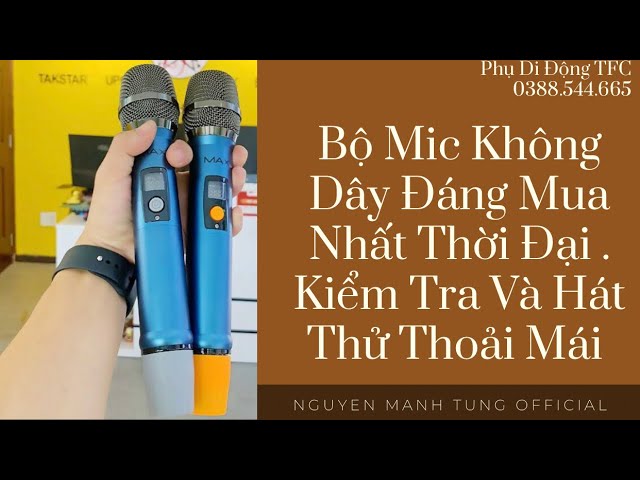 Bộ Míc Không Dây Đáng Mua Nhất Mọi Thời Đại | Hàng Nhập Khẩu Chính Hãng | Bảo Hành 12 Tháng #Max56