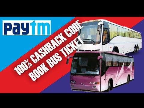 Paytm Bus Promo Code Today – 100% Cashback on Ticket‎ working proof of paytm promo code