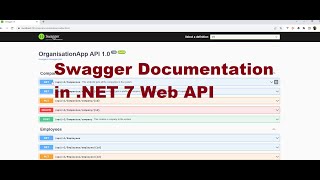 Swagger Documentation | .NET 7 Web API - Tutorial 8