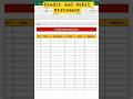 Credit and Debit Statement in MS Excel. #excel #exceltips #exceltricks #viral #exceltutorial #shorts